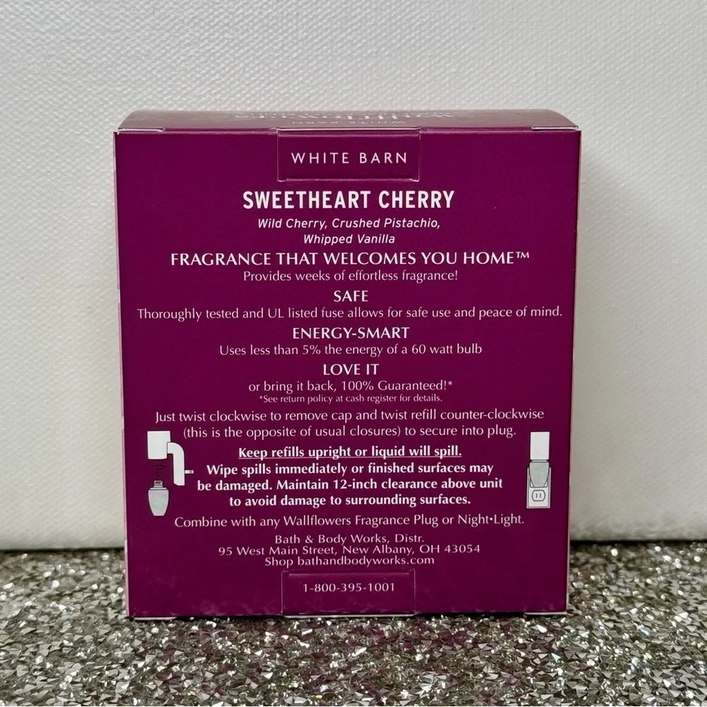 Bath and Body Works Wallflowers Sweetheart Cherry 2 Pack Refill NWT